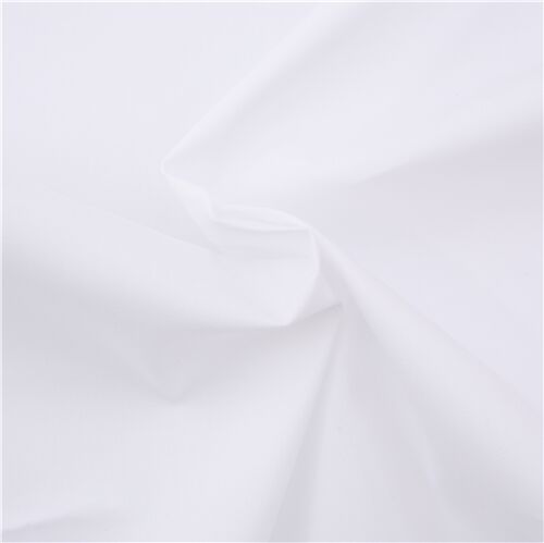 Solid White Stretch Poplin Fabric by Robert Kaufman - modeS4u