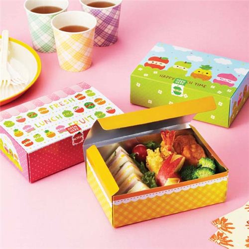 funny fruit friends bento food disposable paper bento box sandwich box