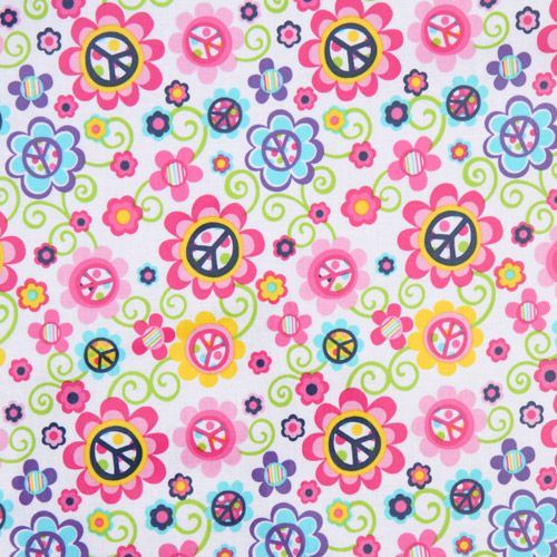 Daisy Peace PUL Polyurethane laminate fabric Michael Miller  2