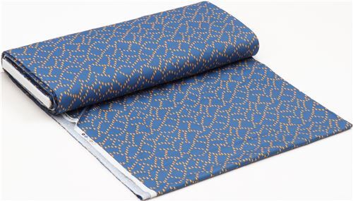 Remnant (19 x 112 cm) - Dear Stella dark blue fabric with small traffic cones 3