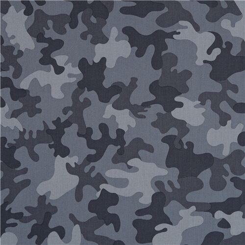 Incognito Grey Camoflague Army Fabric by Dear Stella - modeS4u