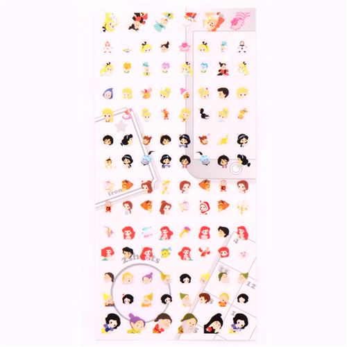 disney princesses ariel alice calendar stickers japan christmas toys 2019