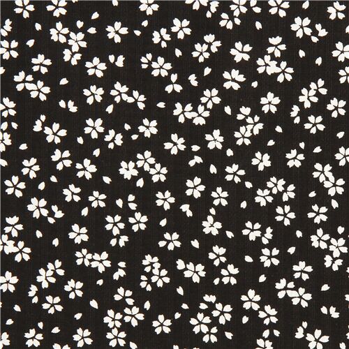 black dress with small white flowers