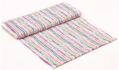 Drop Cloth Brite colorful stripes fabric Michael Miller 3