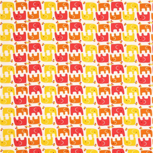 Ellie Stagger Girl elephant birch organic fabric pink Frolic 2