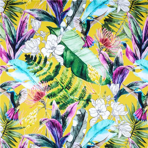 tropical pattern fabric