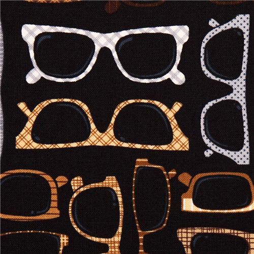 Eyeblack glasses fabric by Timeless Treasures from the USA 1