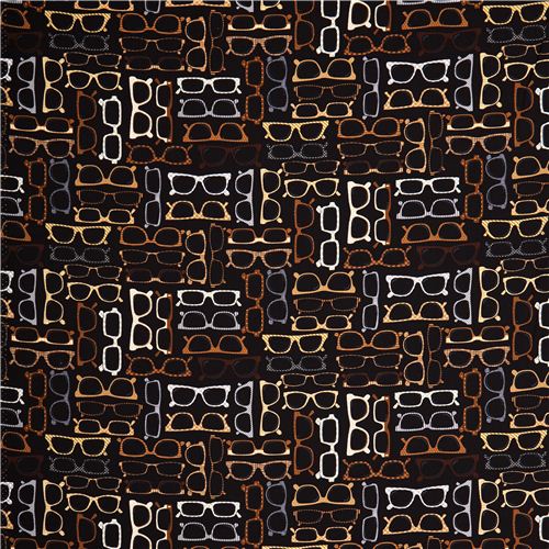 Eyeblack glasses fabric by Timeless Treasures from the USA 2
