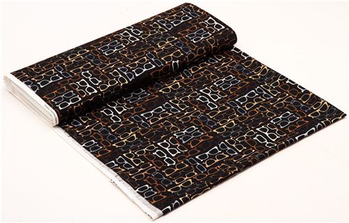 Eyeblack glasses fabric by Timeless Treasures from the USA 3