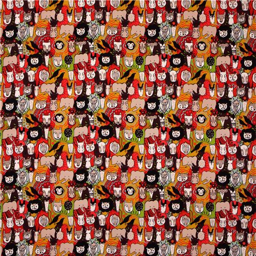 Faces of Liwaza tissu srie animaux by Alexander Henry USA 2