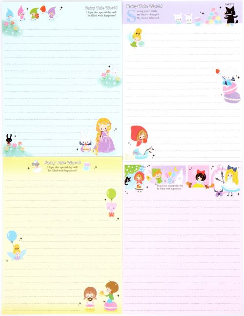 Fairy Tale World Letter Set with fairy tale character - Letter Sets ...