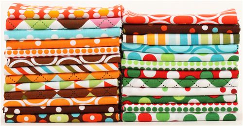 Fat Quarter Stoff B�ndel Ann Kelle orange Robert Kaufman 2
