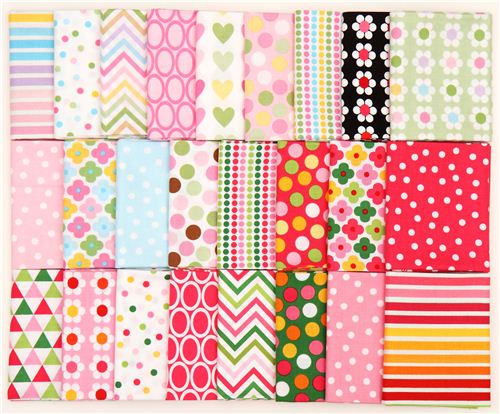 Fat Quarter Stoff B�ndel Ann Kelle rosa Robert Kaufman 3
