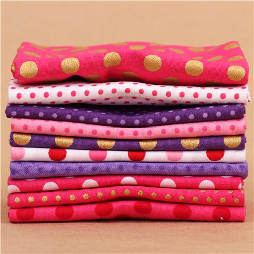 Fat Quarter fabric bundle Dress Up Gold Robert Kaufman 2