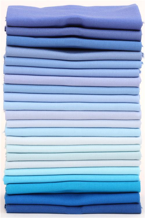 Fat Quarter fabric bundle My Blue Heaven Robert Kaufman 2