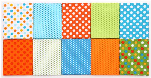 Fat Quarter fabric bundle dots Summer Luvin' Robert Kaufman 3