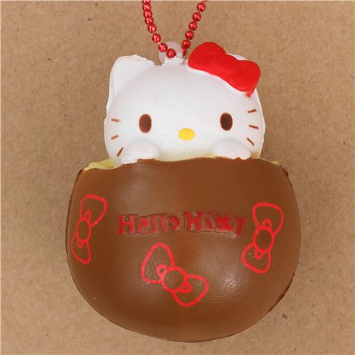 Faulty brown Hello Kitty chocolate yellow filling squishy charm modeS4u