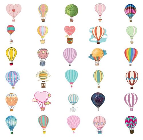 Balloon Flaky Sticker Set Balloon Flaky Sticker Set