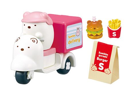 Food delivery themed Sumikkogurashi Re-Ment blind box set of 6 5