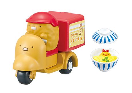 Food delivery themed Sumikkogurashi Re-Ment blind box set of 6 6
