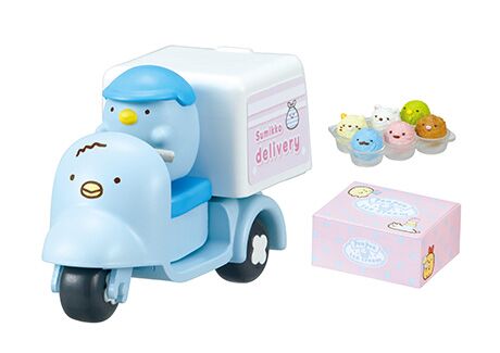 Food delivery themed Sumikkogurashi Re-Ment blind box set of 6 8