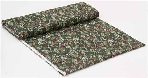 tessuto verde giapponese cotone utensili cucina gadget Fabric by Japanese  Indie - modeS4u