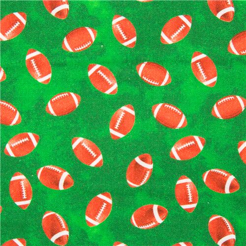 Tumbling Mini American Footballs Fabric