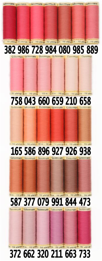 Fil à coudre Gutermann Sew-all marron rose n° 245 7