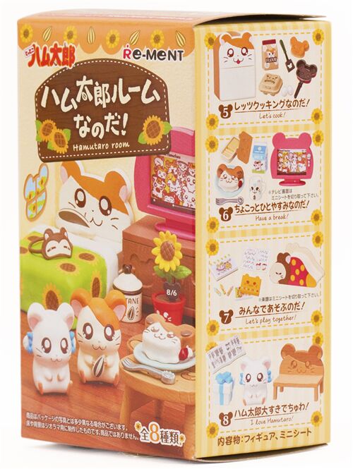 Hamutaro Room de Re-Ment caja sorpresa miniaturas set de 8 h�mster kawaii 1