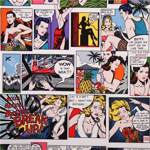 Hawaii Retro 50er Jahre Nhen Stoff Alexander Henry Stoff