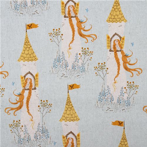 Heather Ross canvas Kokka fabric Far Far Away 2 1