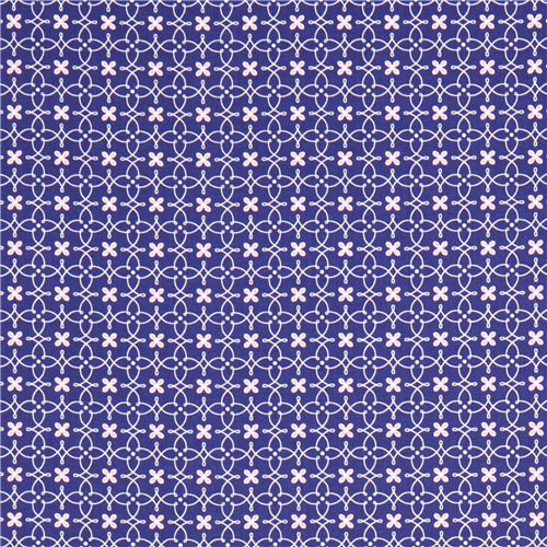 Helen's Garden navy blue flower fabric Michael Miller USA Fabric by ...