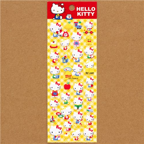 Hello Kitty felt puffy sticker with toys Sticker Sheets Sticker