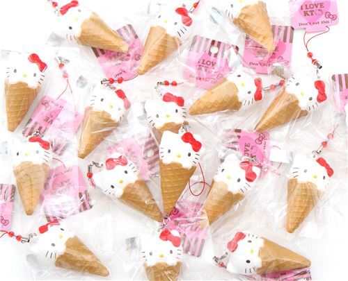 ciondolo squishy Hello Kitty gelato 3