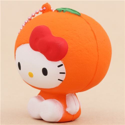 Squishy kawaii en forma de Hello Kitty disfraz de naranja - modesS4u