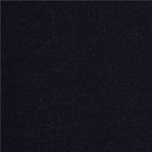 Remnant (23 x 148 cm) Indigo French Terry Knit solid navy blue Robert