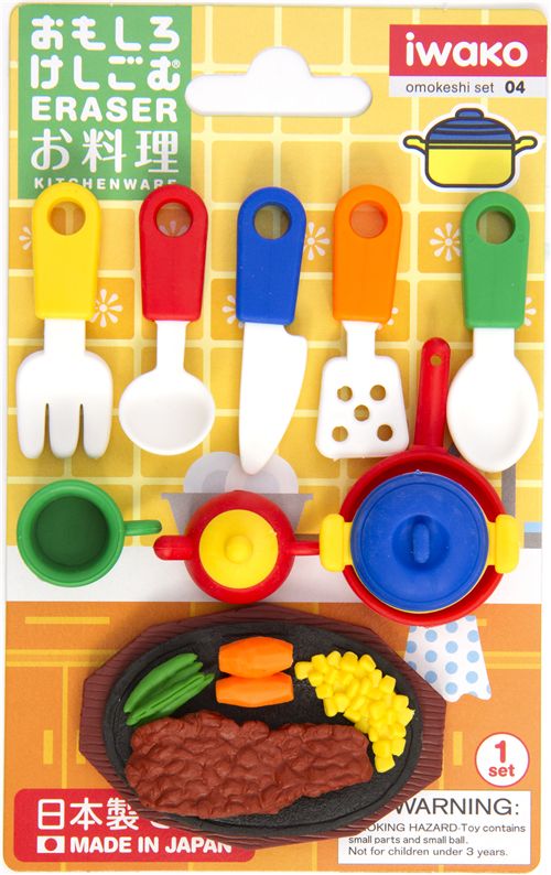Iwako erasers kitchenware 10 pieces rubber set Food Eraser Eraser