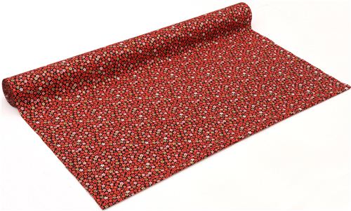 Japanese black cherry blossom flower fabric by Kokka 3