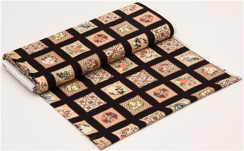 japanische Blumen Patchwork Stoff von Timeless Treasures 3