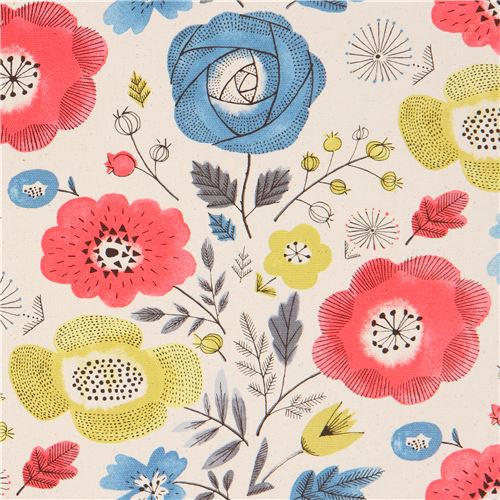 Japanese laminate fabric with flower modeS4u