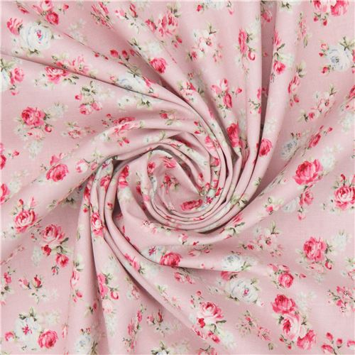 Japanese mauve vintage rose fabric by Quilt Gate - modeS4u