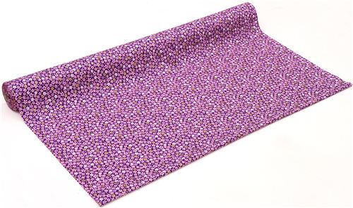 Japanese purple cherry blossom flower fabric by Kokka 4