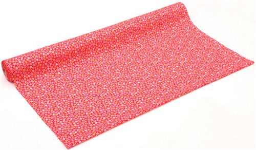 Japanese red cherry blossom flower fabric par Kokka 3