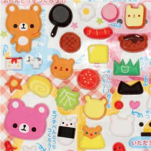 Japanese sticker bear bunny food kawaii - modeS4u