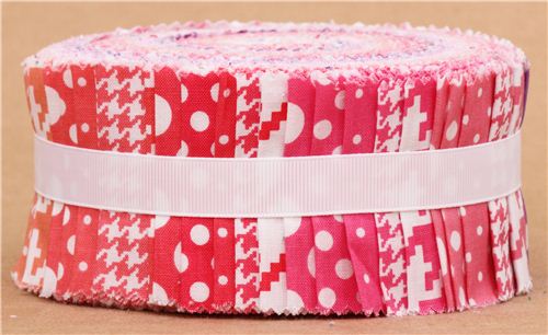 Jelly Roll fabric bundle roll Bloom Modern Basics Michael Miller polka dot 2