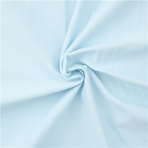 Powder Blue Cotton Satin Fabric