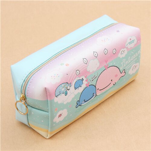 Jinbesan pencil case with Kokujira and Mom by San-X 3