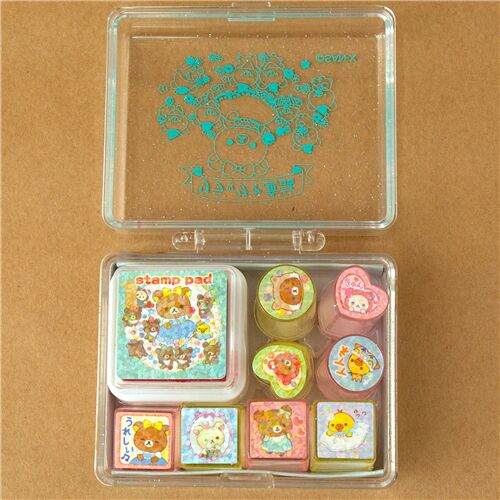 Kawaii Rilakkuma stamp set from Japan 8