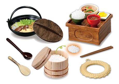Kitchen Re-ment blind box miniatures set of 8 Taisho Household Goods 5
