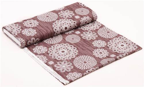 Knots & Loops Bark lace ornament fabric by Michael Miller 4